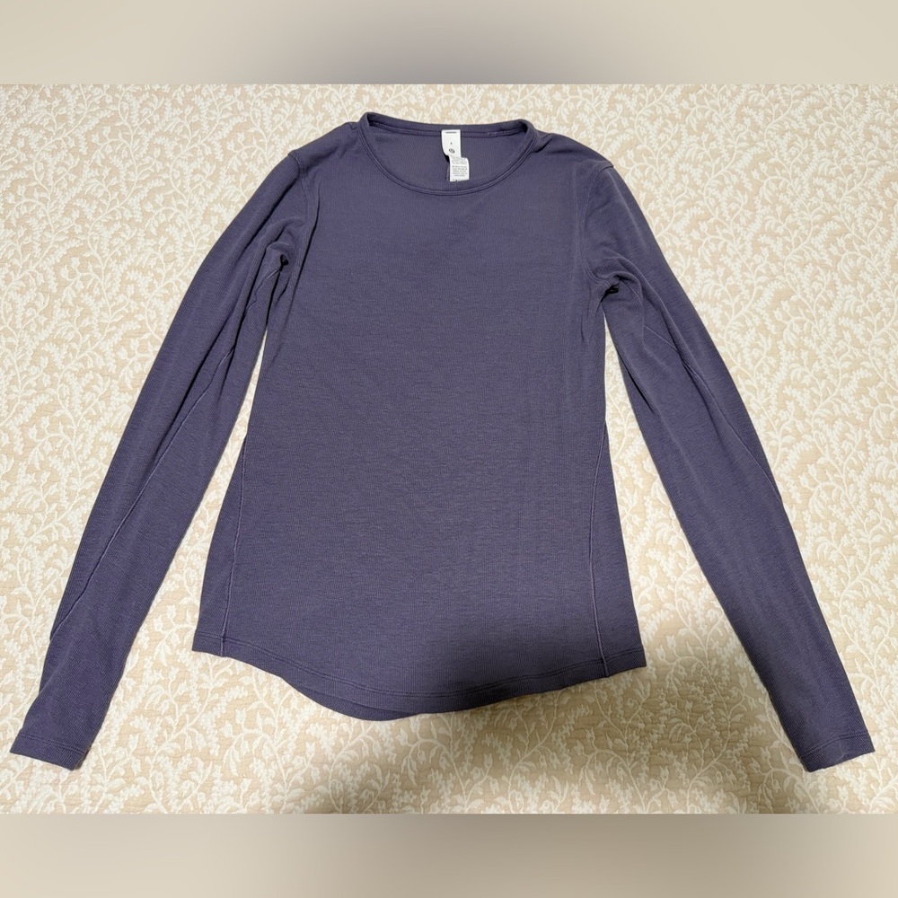 Women’s Lululemon Hold Tight Long Sleeve Purple Top Size 6